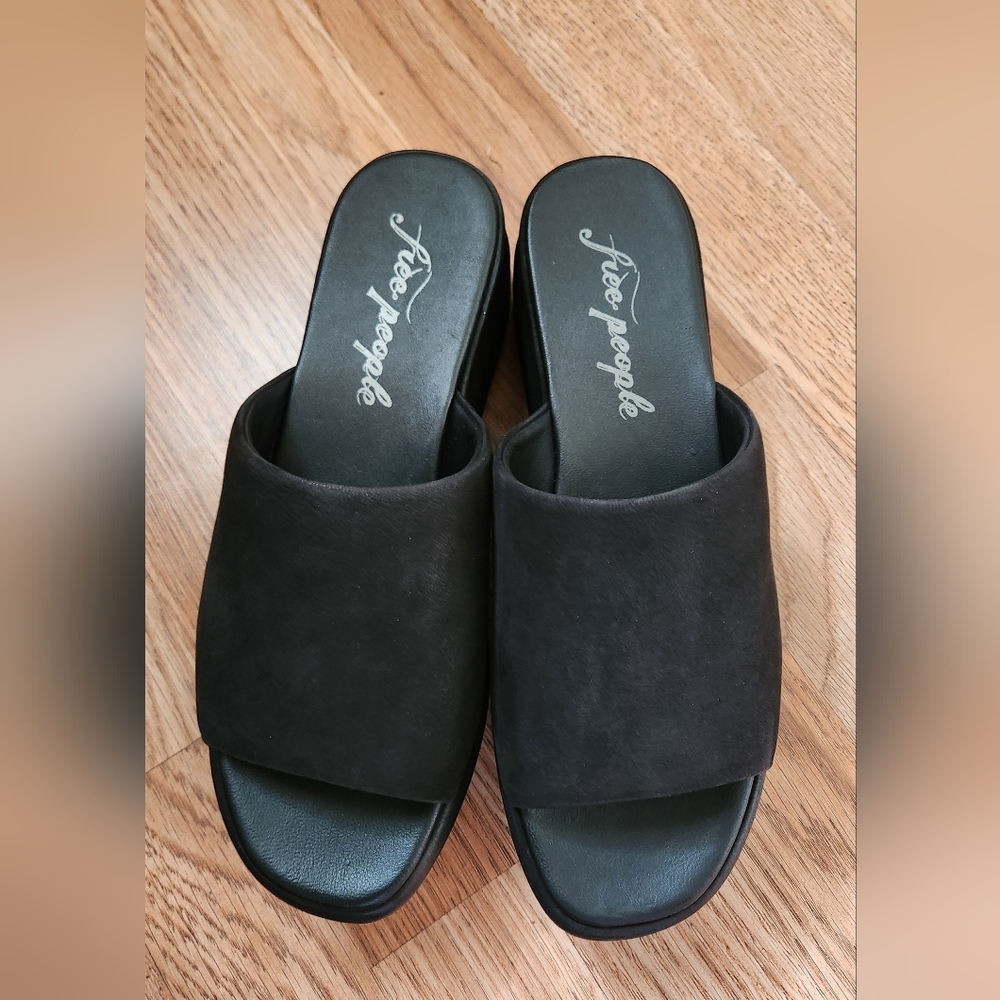 Free People Black Platform Shoes
